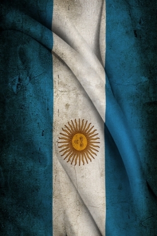 Argentina Grunge Flag Wallpaper