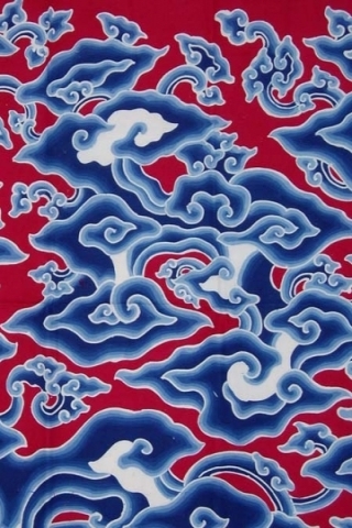 Blue and white clouds Wallpaper