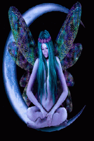 Fairy with Colorful Wings Wallpaper