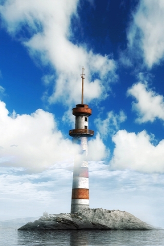 Island Lighthouse Wallpaper