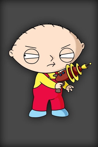 Stewie with Gun Wallpaper
