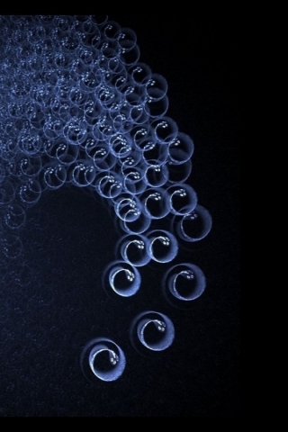 Swirling Bubbles Wallpaper