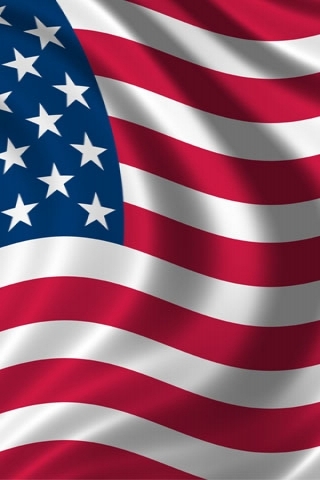 USA Flag Ripples Wallpaper