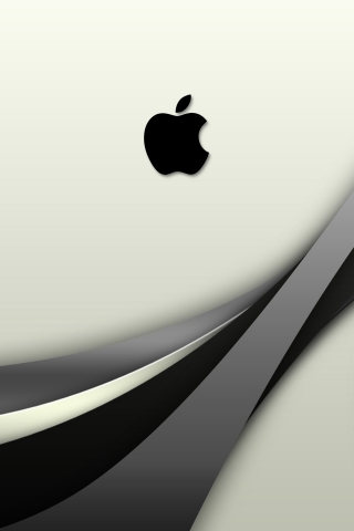 White Wallpaper on White Applelogo Iphone Wallpaper