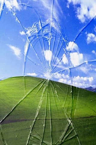 Windows Broken Screen Wallpaper