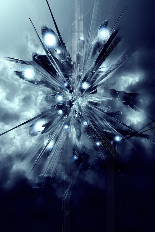 3d Metal Shards Wallpaper