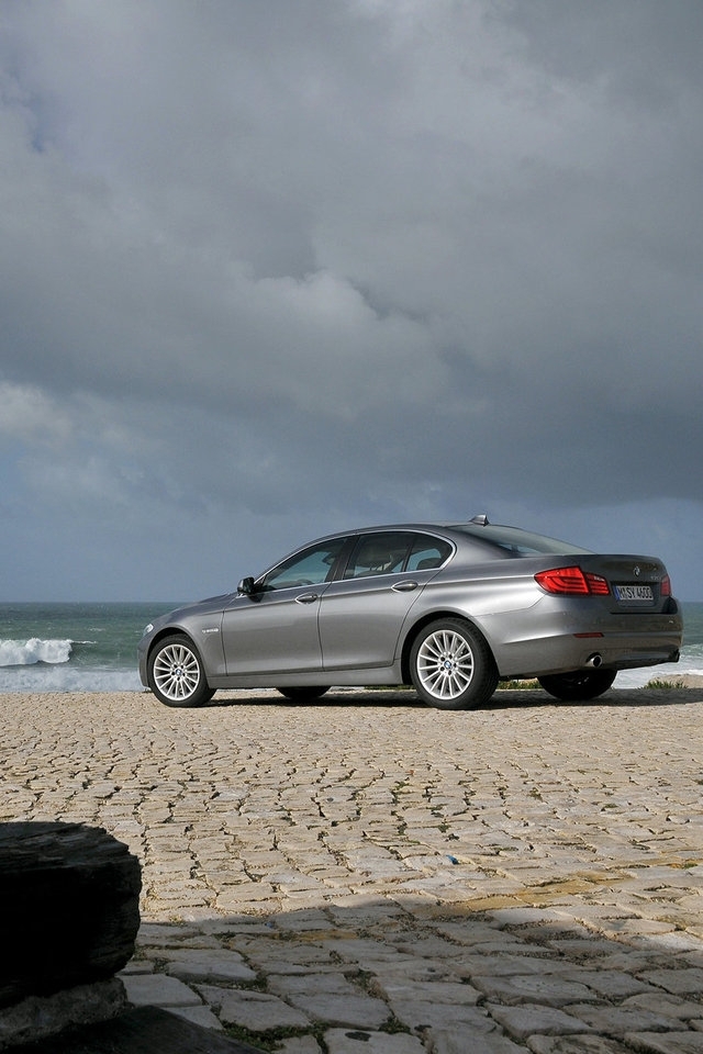 BMW on Beach Wallpaper