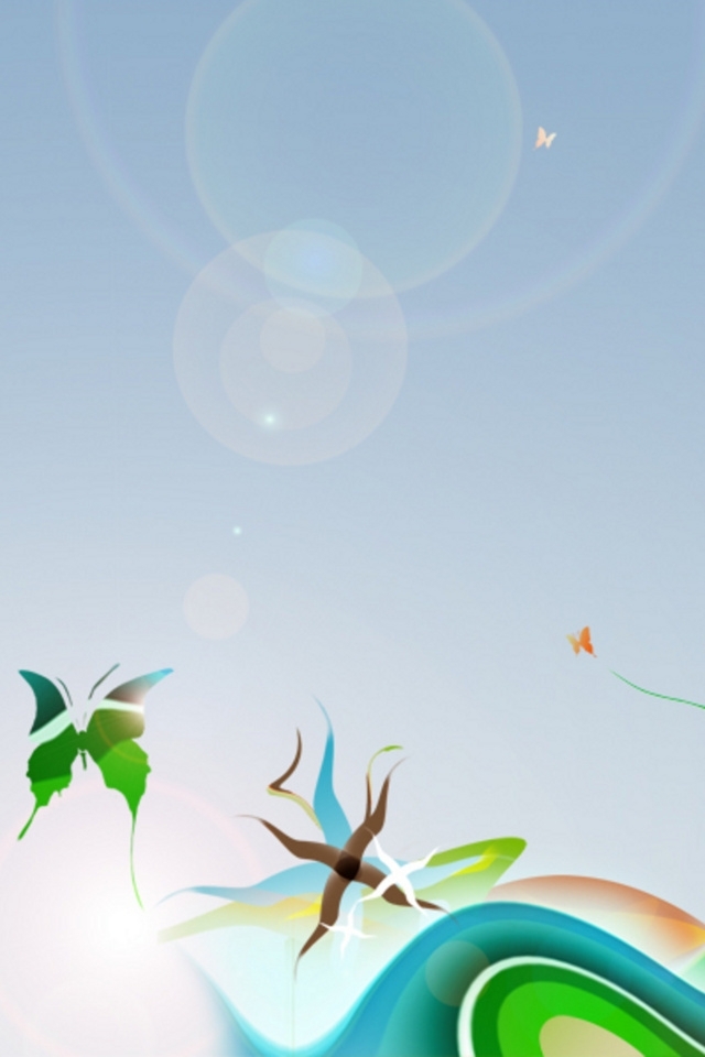 Colorful Butterflies Wallpaper