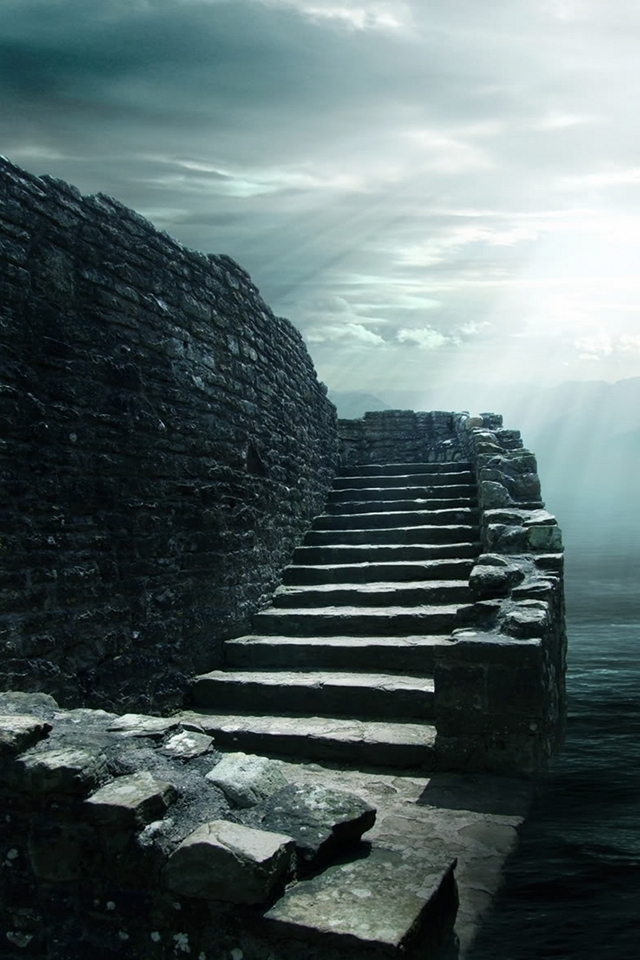 Old Stairs Wallpaper