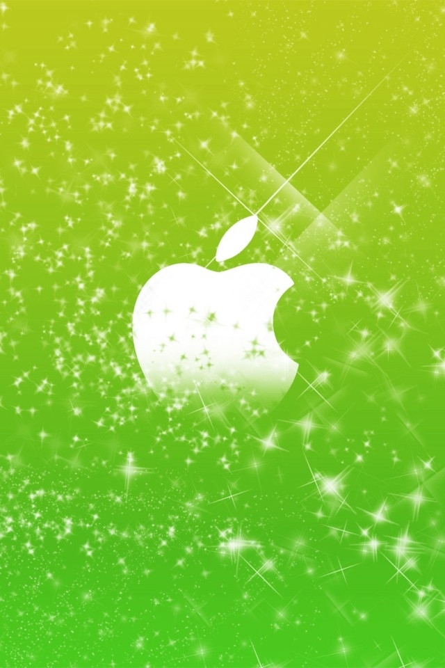 Sparkly Apple Logo Wallpaper